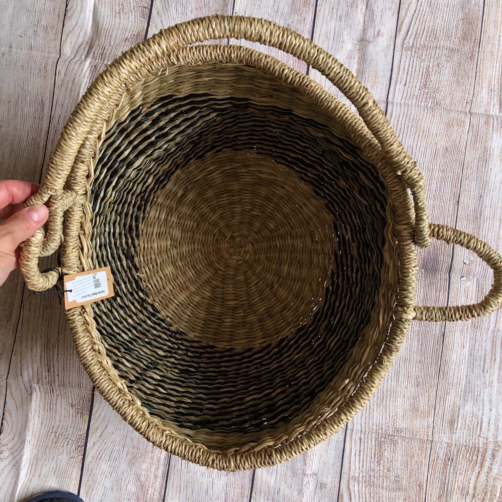 Magnolia Home Seagrass Basket TOTE NEW NWT - Picture 4 of 8